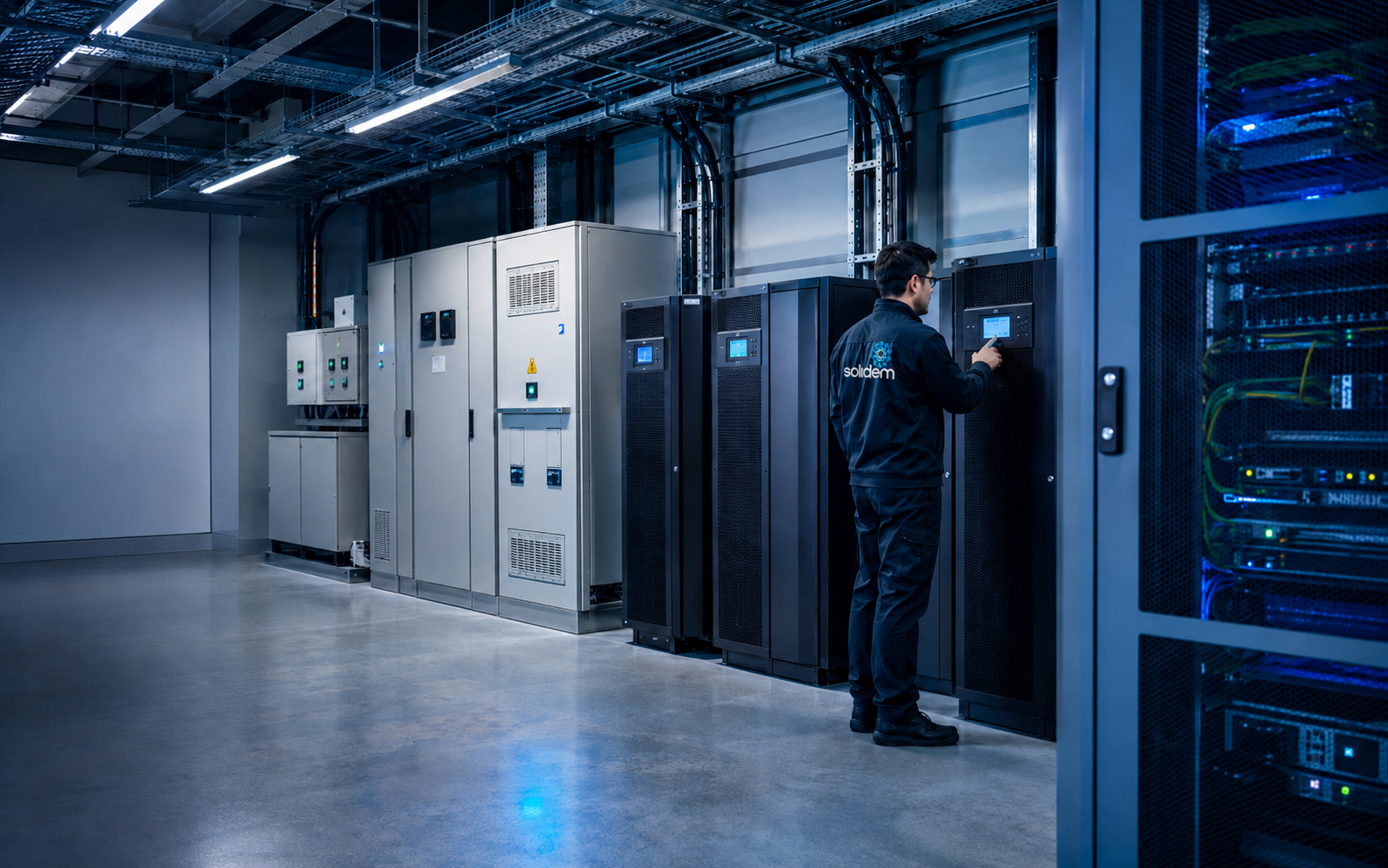 Equipos de respaldo y distribución eléctrica instalados para infraestructura tecnológica